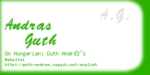 andras guth business card